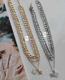 گردنبند سه لایه شیک و جذاب ،جنس استیلysy